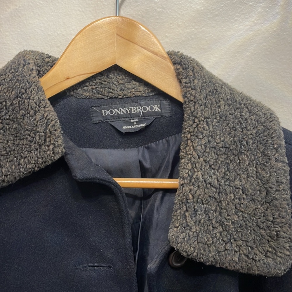 Black Button, Down Jacket With Pockets - image 2